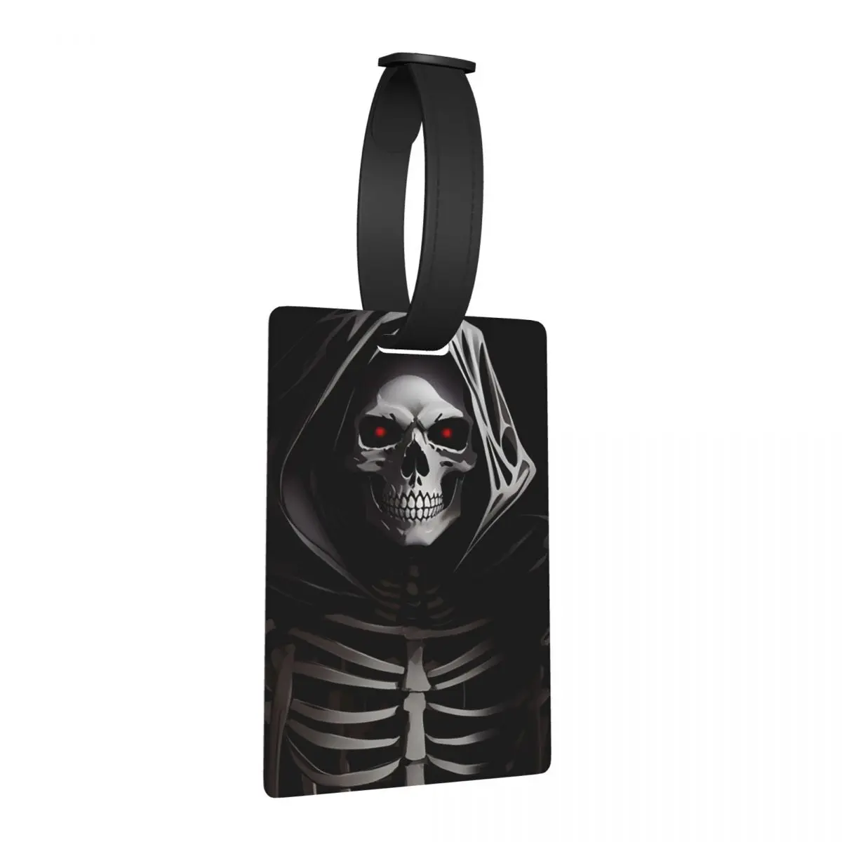 

Мрачные багажные бирки с черепами на Хэллоуин, аксессуары для чемоданов, этикетки для багажа, держатели для идентификационных карт, имен, адресов