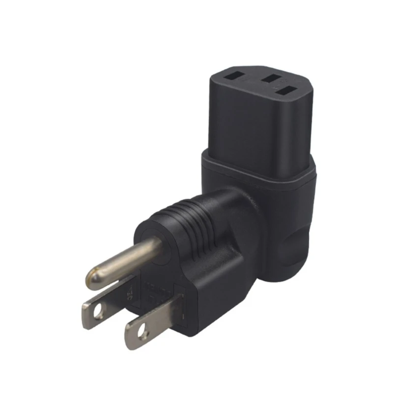 

Nema 5-15P to C13 Power Cable Adapter, Male to Female Connectors, PVC Material for Electronics