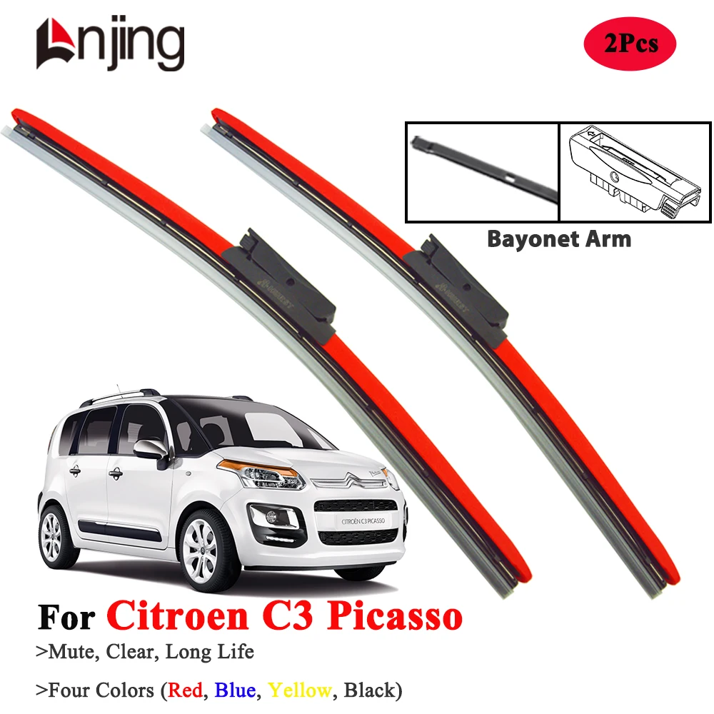 

LNJING Windshield Wiper Blades For Citroen C3 Picasso 2008-2017