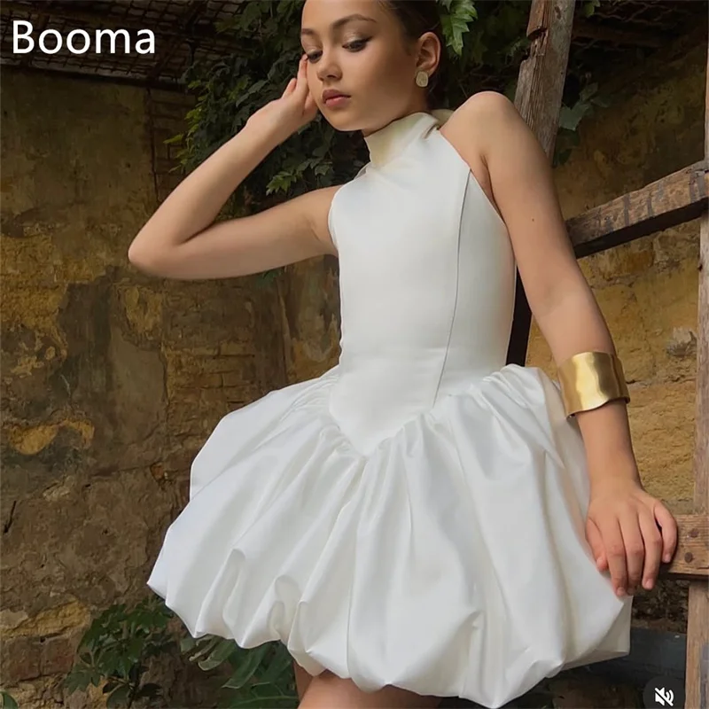 booma-a-line-pleat-satin-simple-bow-flower-girl-dresses-girls-wedding-party-dresses-sleeveless-gowns-customized-2025