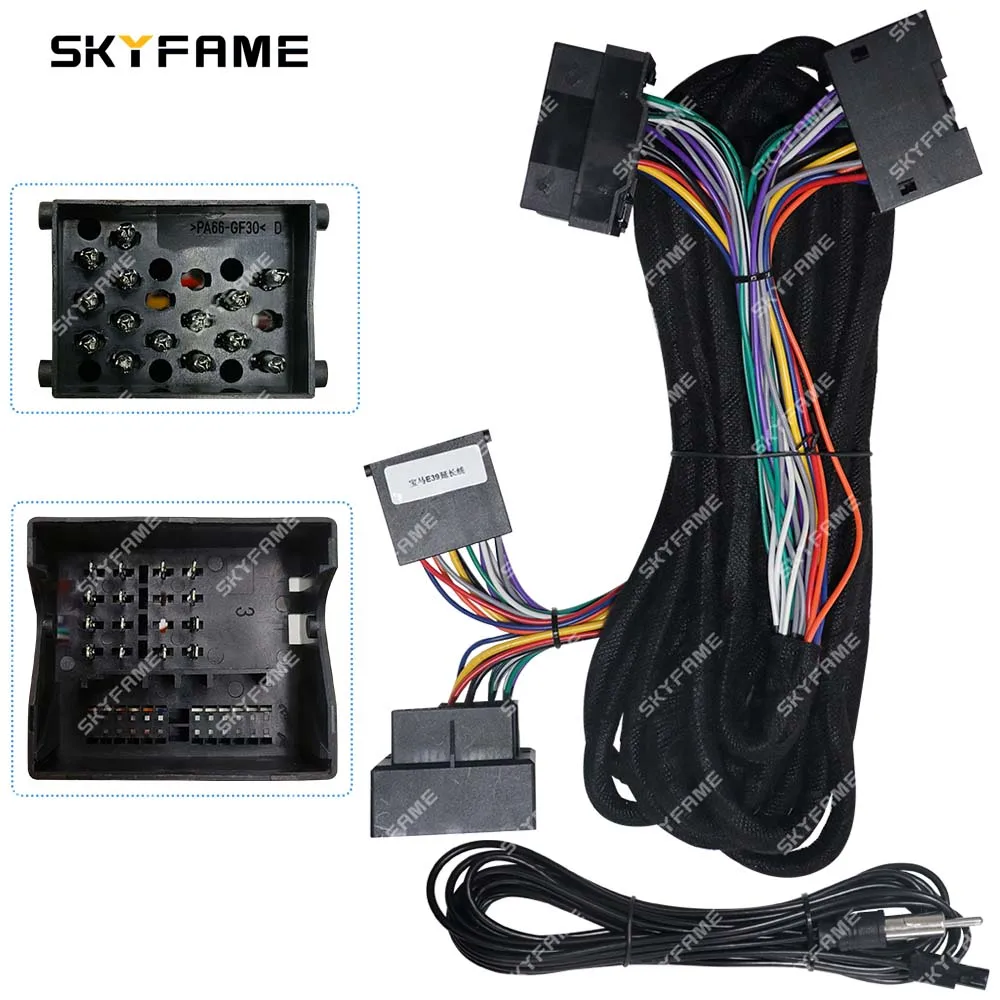 SKYFAME Car 6 Meters Long Power Extension Wiring HarnessFor BMW E38 E39 E46 E53 X5 5 Series