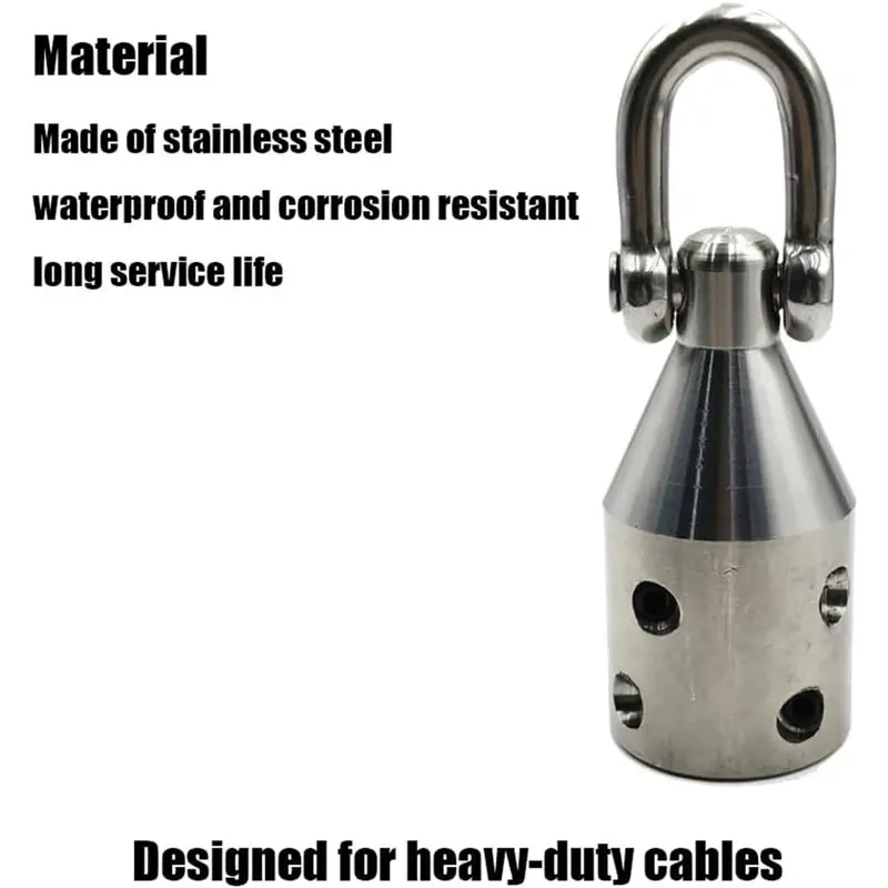 

AB11-Heavy-Duty Wire Pulling Attachment,Penguin Puller,Stainless Steel Wire Puller With Penguin Shackle,Electrician Tools