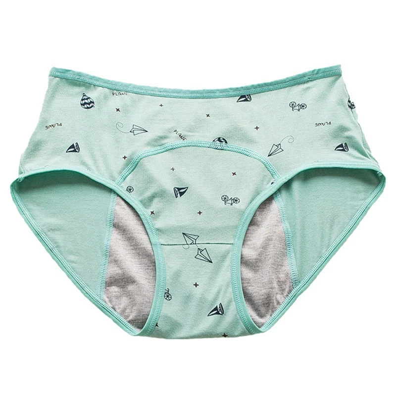 4/6Pcs Menstrual Panties Kids Teenager Cotton Briefs Three Layers Of Leak-proof Girls Physiological Underwear Student Mid Waist