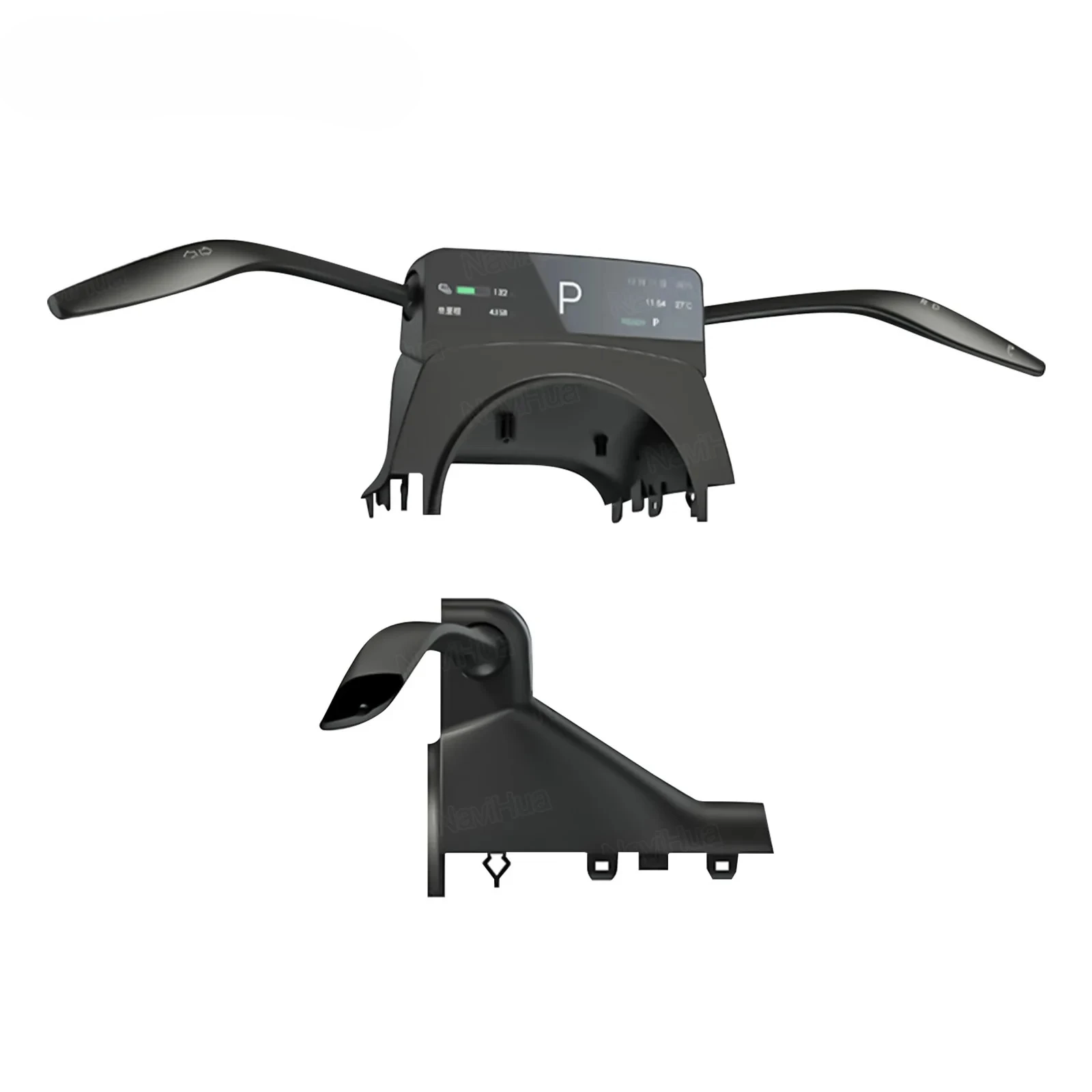 Navihua Auto Gauge Carplay Screen with Gear Shifter Lever Wiper Handle Shift Turn Stalks  for Tesla S3 HUD gear shift lever