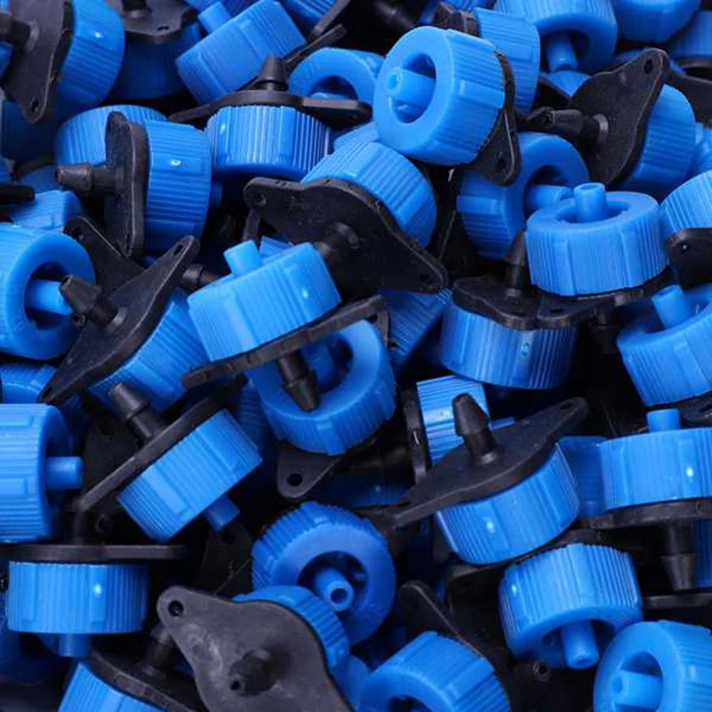 Garden Emitter Pressure Compensating Dripper Mini Irrigation Hose Drip Head Water Saving Irrigation Dropper 200Pcs