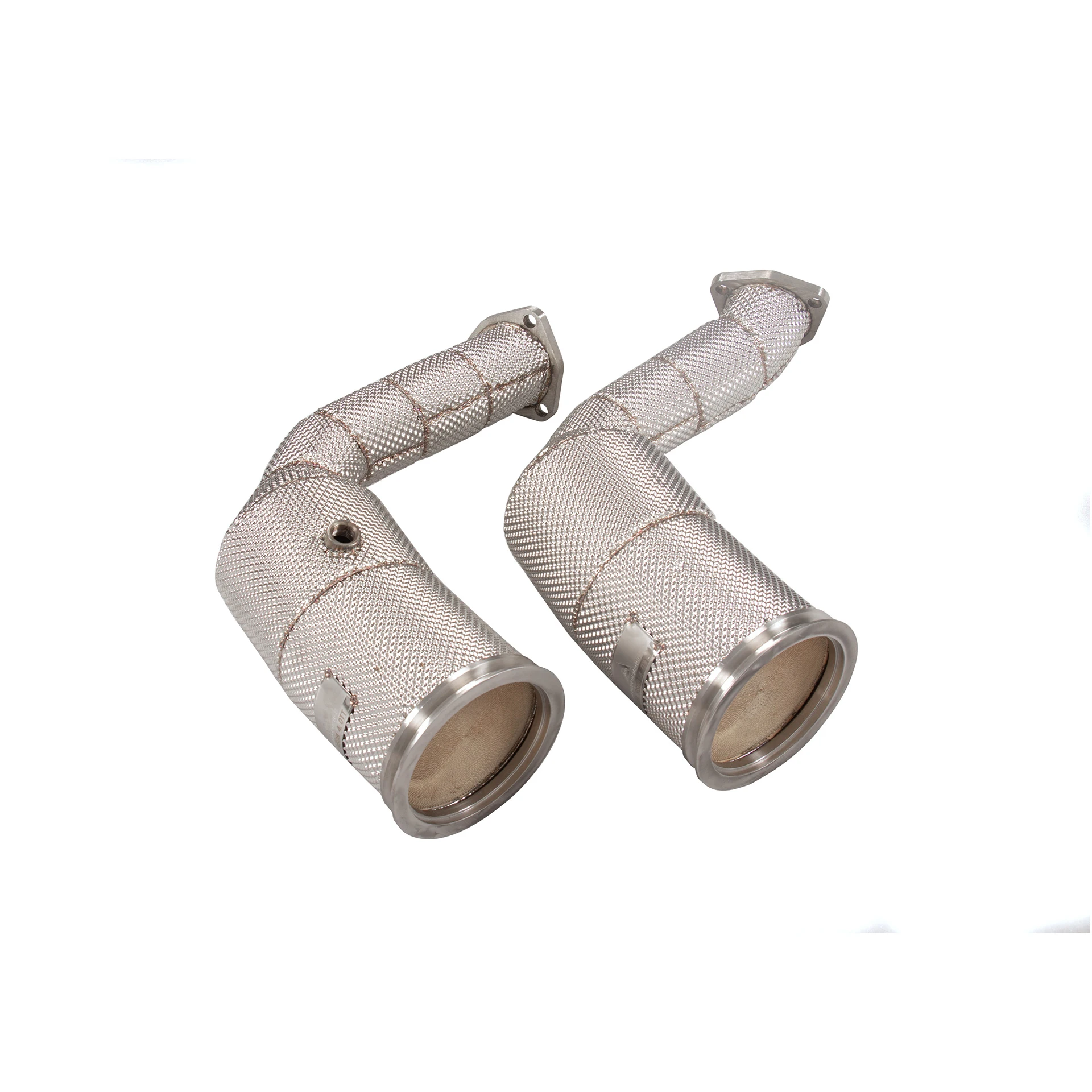 

YT Stainless Steel Free Flow Down Pipe For Audi RSQ8 4.0T Spofrt Exhaust Downpipe Heat Shield Exhaust System