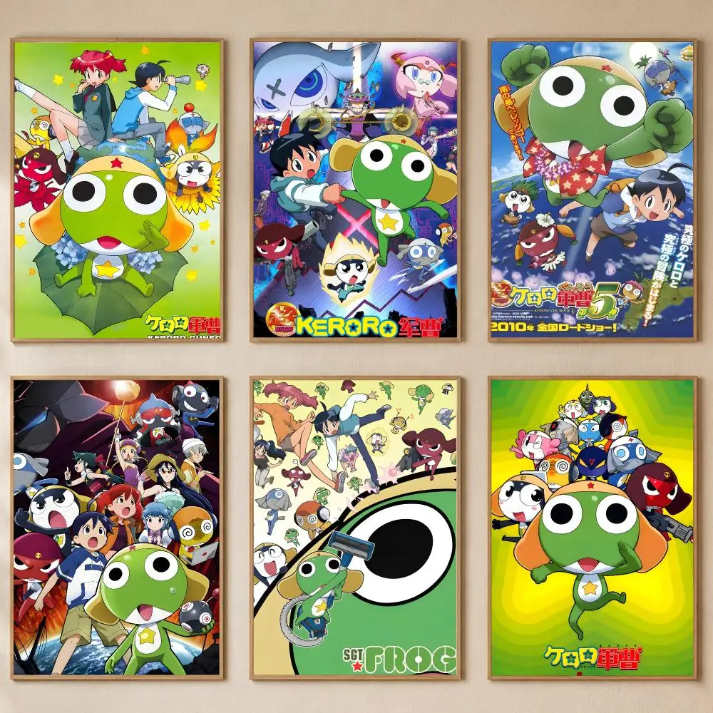 Comedy Anime Sgt. Frog Poster PP Self-Adhesive Bedroom Gaming Cafe/Bar Vintage Aesthetic Decor Ideal Gift