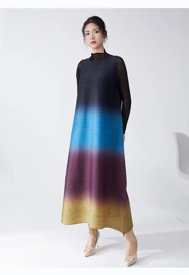 Dress women's high-end wear 2025 new models gradually change sleeveless loose long dress tide