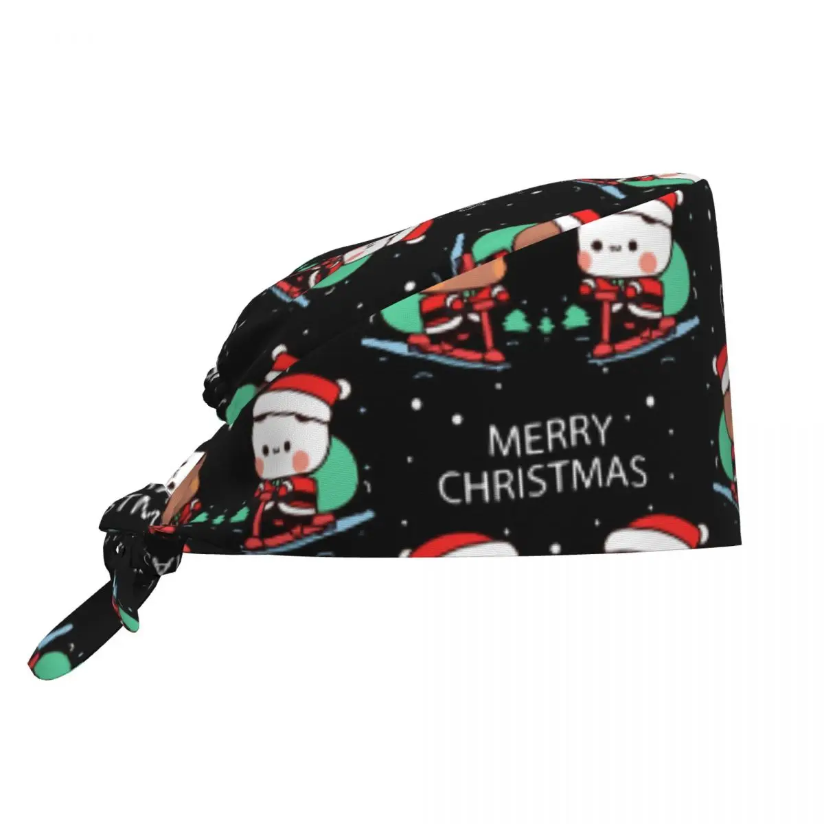 

Nursing Hats Dudu Bubu Work Scrubs Hat Christmas Fashion Medical Cap For Unisex Women Holder Long Hair Graphic Working Caps