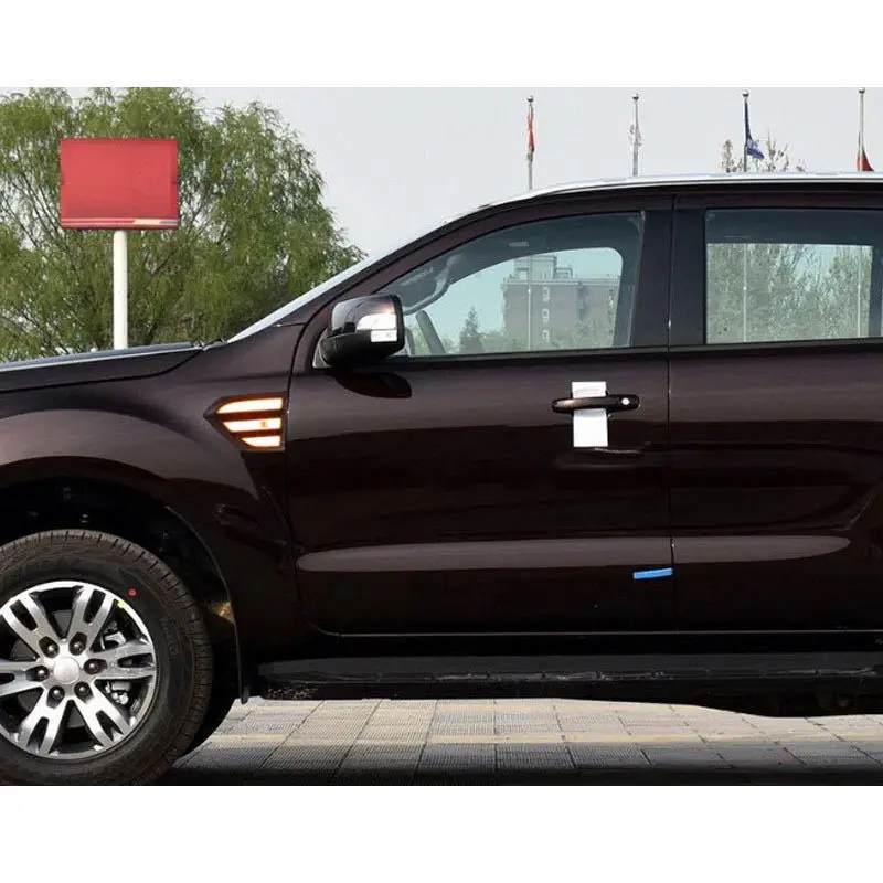 

SAAR подходит для Ford Everest Leaf Plate двухцветный RANGER с указателем поворота, дневной ходовой боковой декоративный светильник