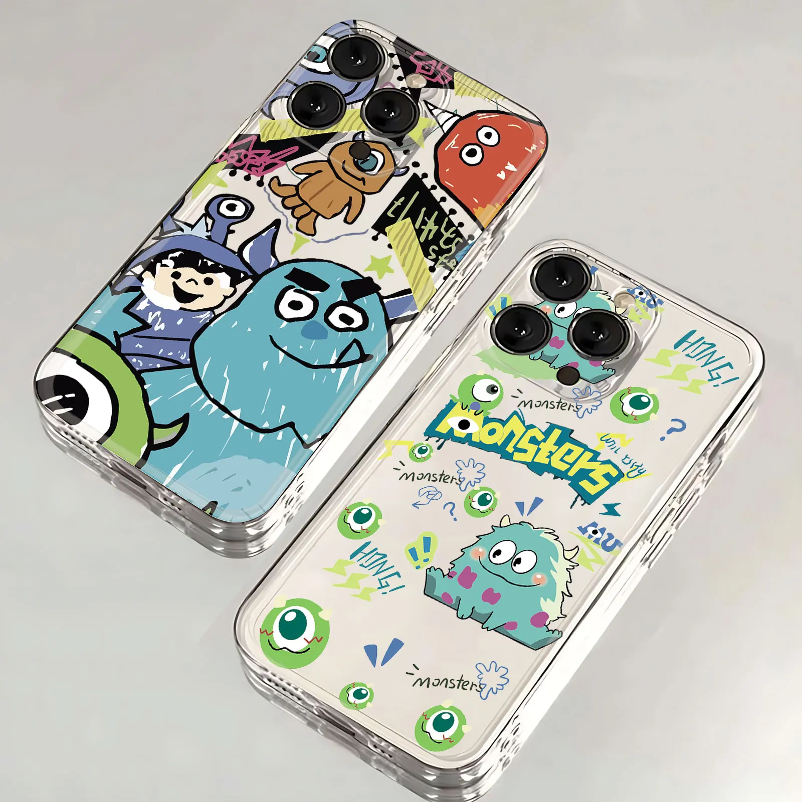 M-monsters Inc Phone Case For Xiaomi Redmi Note 13 12 12C 11 10 10C 13C 10s 9 9s 9A 9T 9C 8 7 Pro Max 4G 5G Transparent Cover