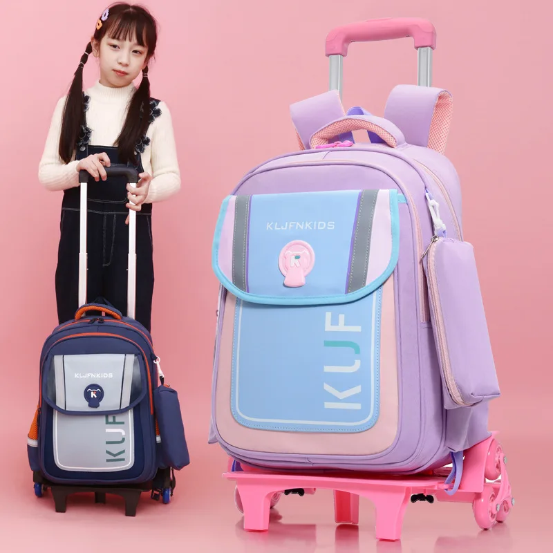 New Mochilas Escolares Para Adolescentes Travel Mochila Escolar De Rodinhas Trolley Mochila Infantil Menina Rolling Schoolbag