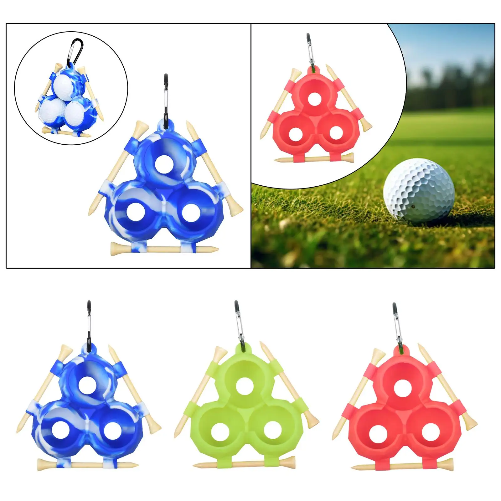 

Golf Ball Holder Easy Attachment Gift for Golf Lover Golf Ball Carry Bag