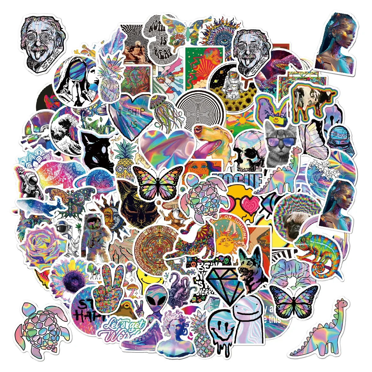 

50/100PCS Trippy Stickers Psychedelic Stickers for Kids Teens Trippy Accessories Stickers for Laptop Water Bottles Luggage Phone