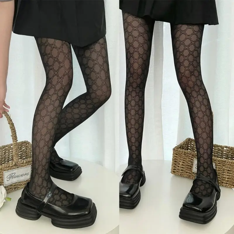 

P88B Women Pantyhose Sheer Nylon Tights Jacquard Stockings Thin Silk Stocking Hosiery