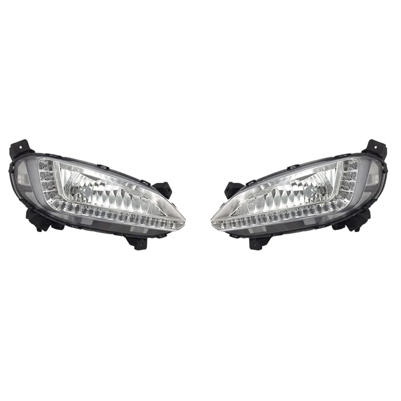 

Car LED DRL Fog Light For Hyundai Santa Fe IX45 2013-2017 Auto Driving Lamp Daytime Running Light Bumper Lamp