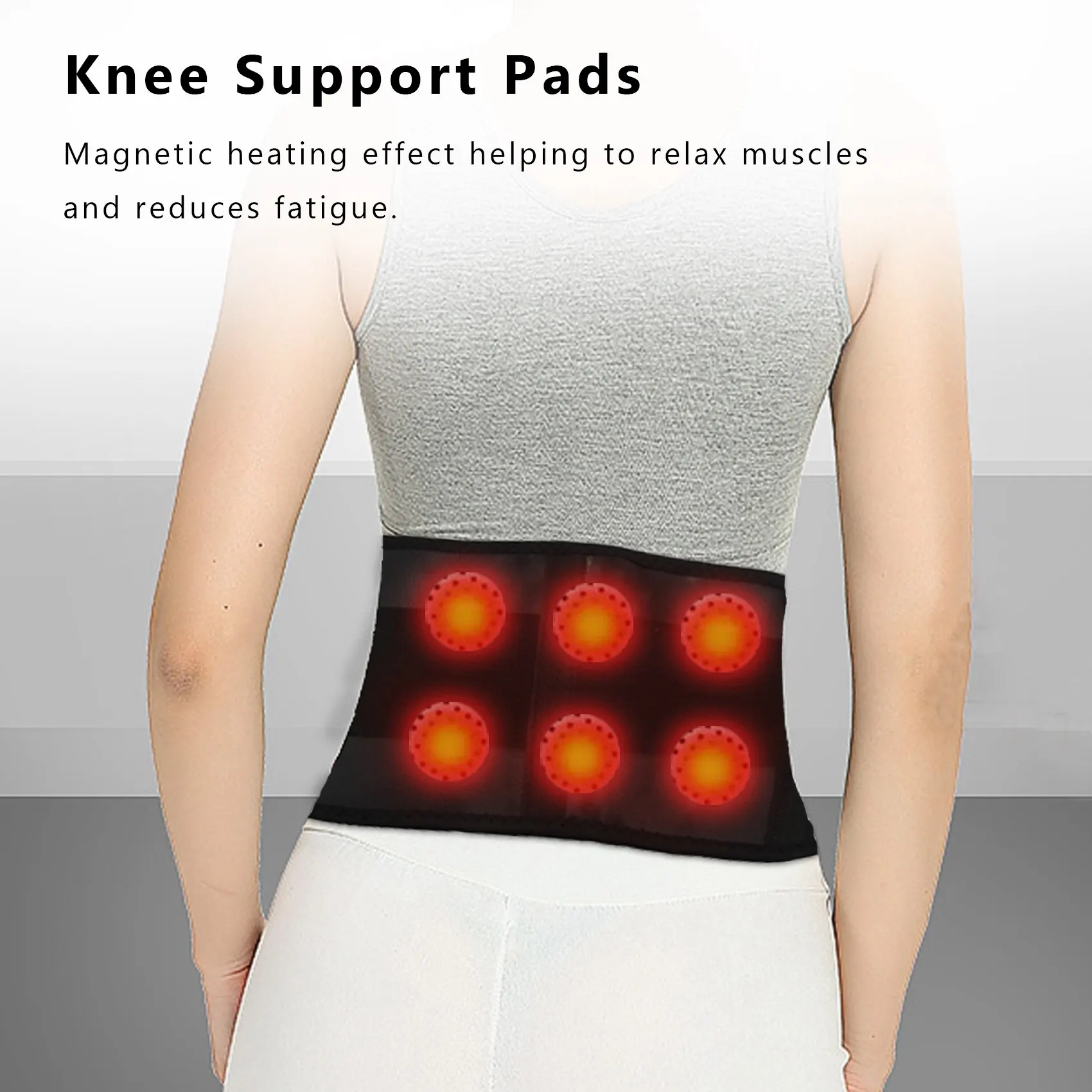 Vita regolabile tormalina autoriscaldante terapia magnetica cintura di supporto per la vita posteriore fascia per massaggio con tutore lombare assistenza sanitaria L