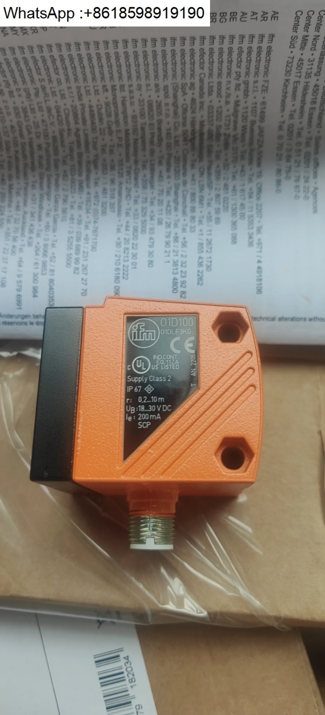 Ifm Sensor O1D100 O…