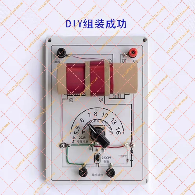 DIY Mineral Radio Kit Dual Circuit Assembly Educational Science Experiment Set for Primary Secondary School Students Learning