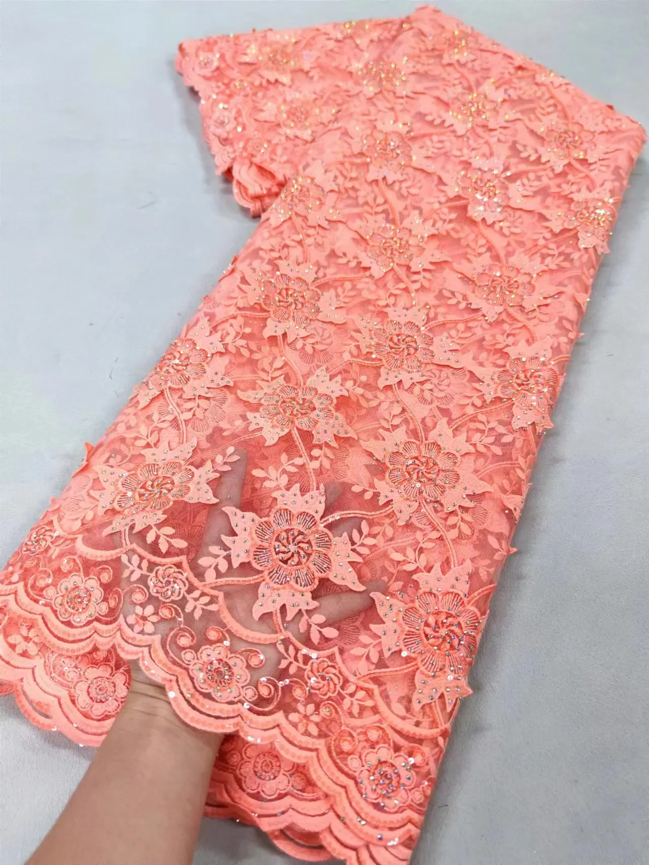 Pure Cotton Lace Fabric High Quality African Swiss Voile Lace With Stones Embroidery African Lace Fabric For Sew Clothes XL006