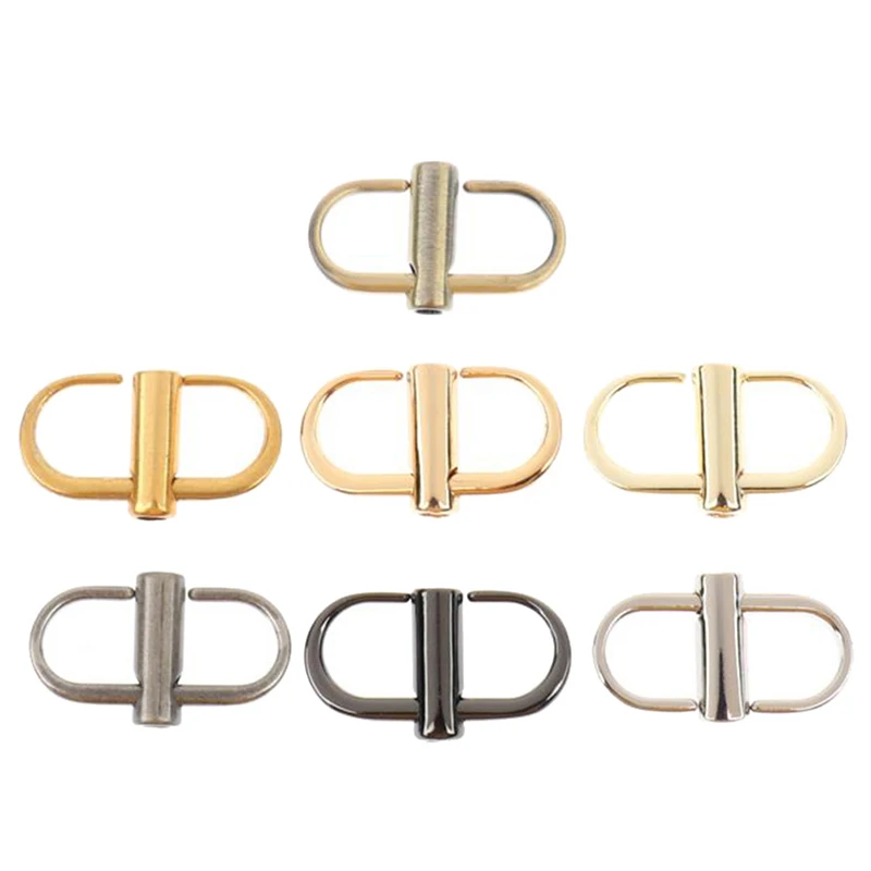 2pcs Adjustable Metal Buckle Clip Handbag Chain Strap Length Shorten Bag Accessory