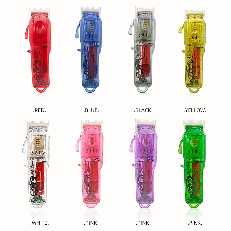 8Pcs/Set Hair Clipper Shell For Wahl 8148/8591 Transparent Color Barber Shop DIY Modified Shell Electric Clipper Cover Y0424