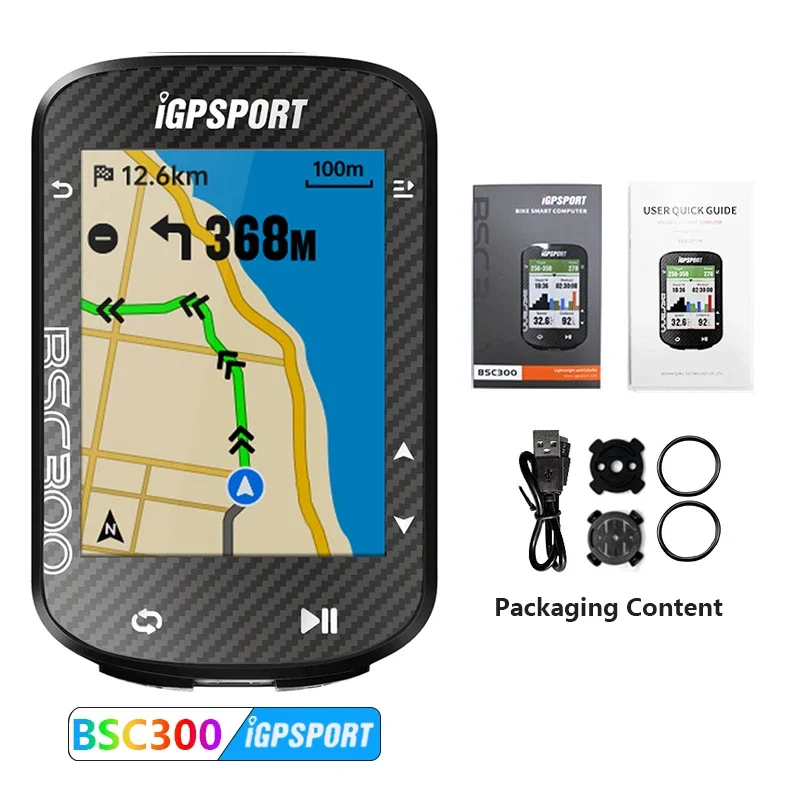

IGPSPORT BSC300 Велосипедный компьютер Беспроводной спидометр GPS-навигация ANT + Датчик скорости вращения педалей IPX7 Водонепроницаемый велосипедный компьютер