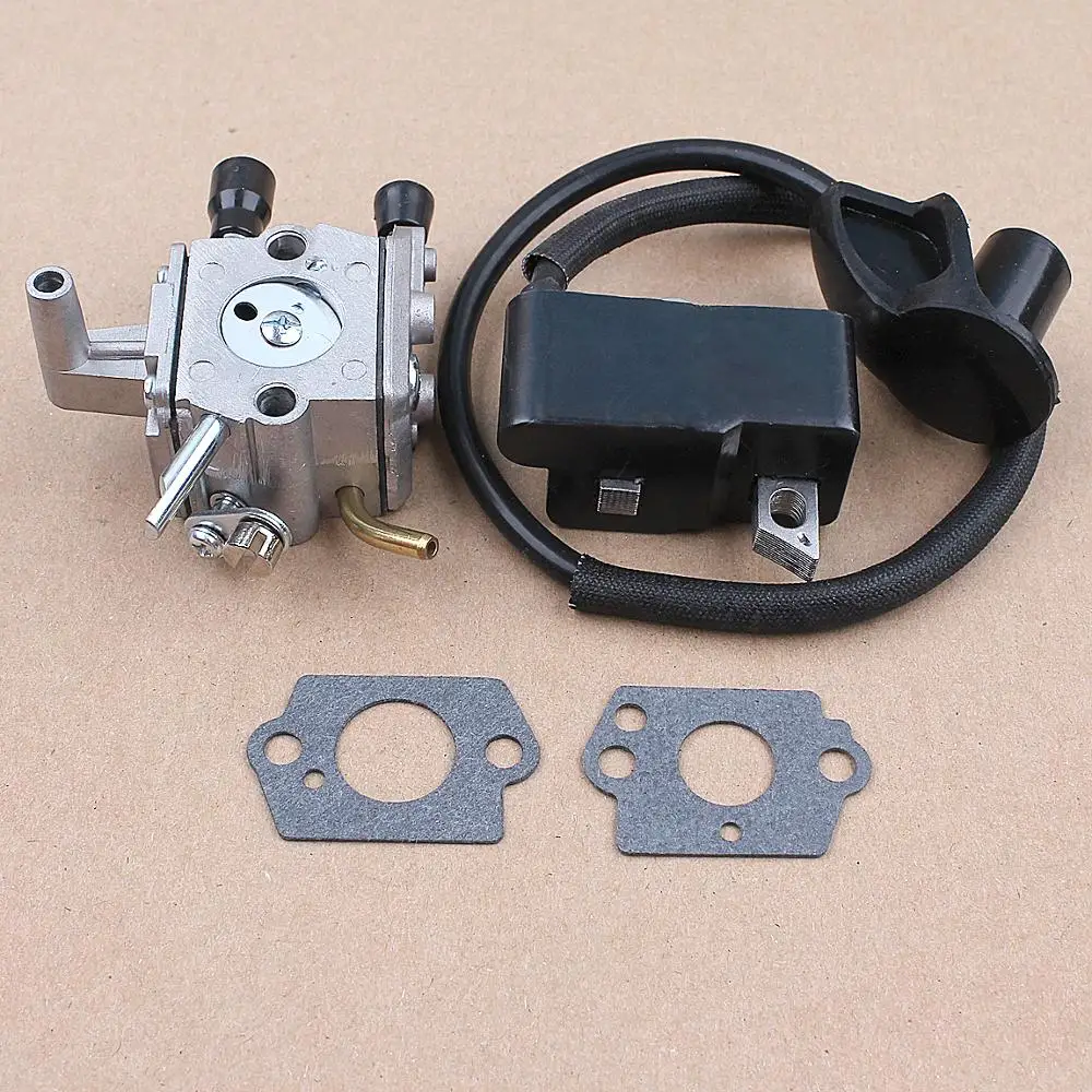 Ignition Coil Carburetor Turn Up Kit For Stihl FS120 FS120R FS200 FS200R FS020 FS250 Trimmer Brush Cutter Parts