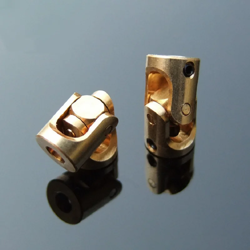 Picture 6: ~20pcs Mini Brass Universal Joint Coupling Copper Car Model Universal joint Coupling Head Steering Gear