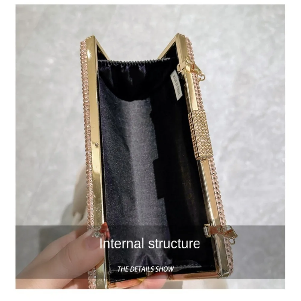 Banquet Elegant Evening Bag Detachable Chain Luxury Handbag Glitter New Clutch Gift