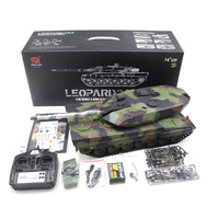 Henglong 1:16 Simulation German Leopard 2 Main Battle Tank Battle Remote Control Tank Military Tracked Toy Model L Eopard 2a6