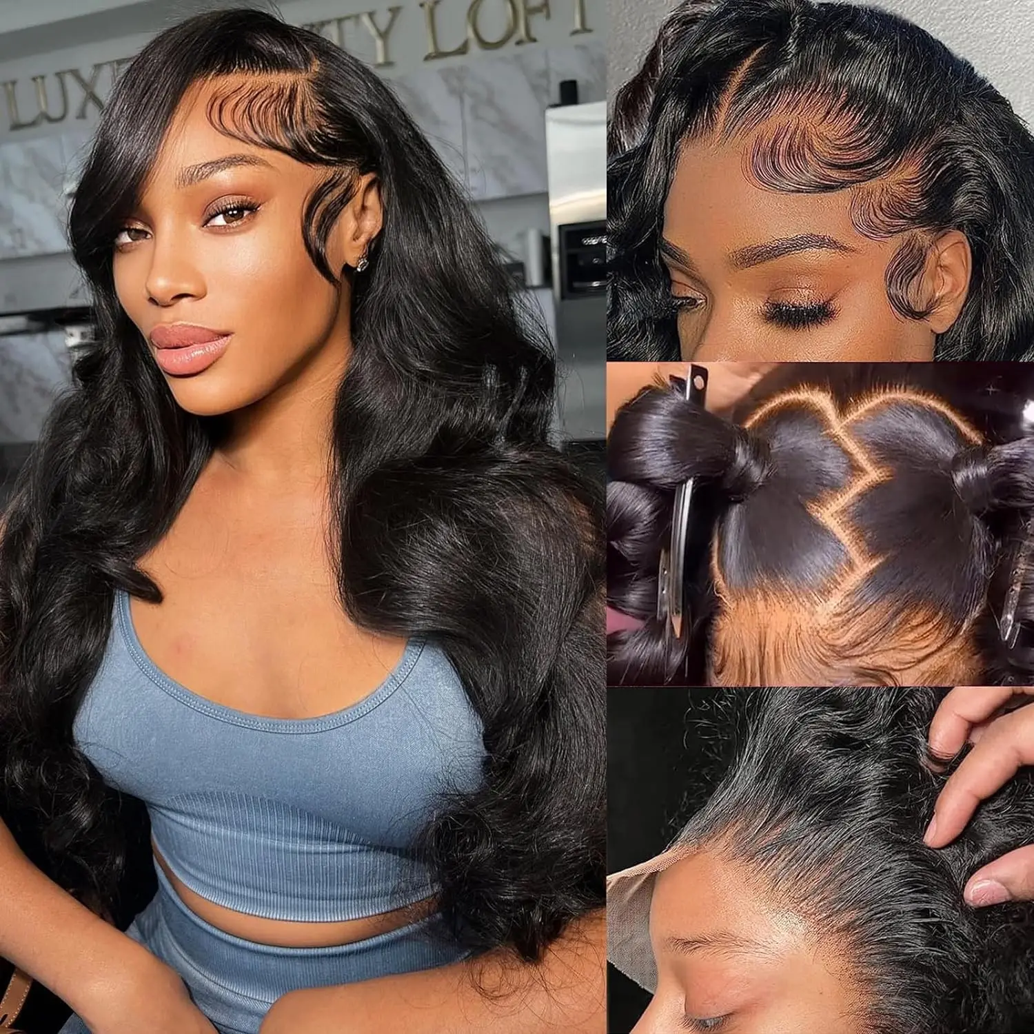 

13x4 Lace Body Wave Lace Front Wigs Human Hair Pre Plucked With Baby Hair Front Lace Wigs Human Hair Brazilian For Black Women