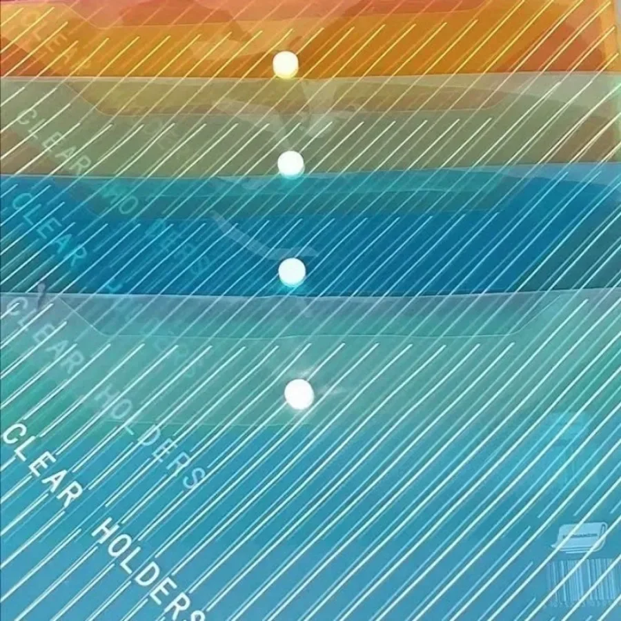 

10 Piece Mixed Color Folding File Bag, Office Document Organizer, Suitable for School Supplies and File Management, Portable