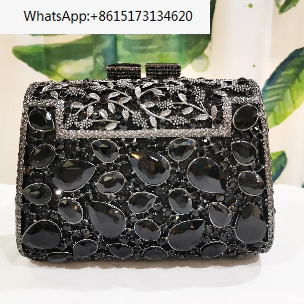 

Black Rhinestone Formal Evening Clutch Bags Best Design Women’s Diamond Party Prom Shoulder Handbag Messenger Clutches