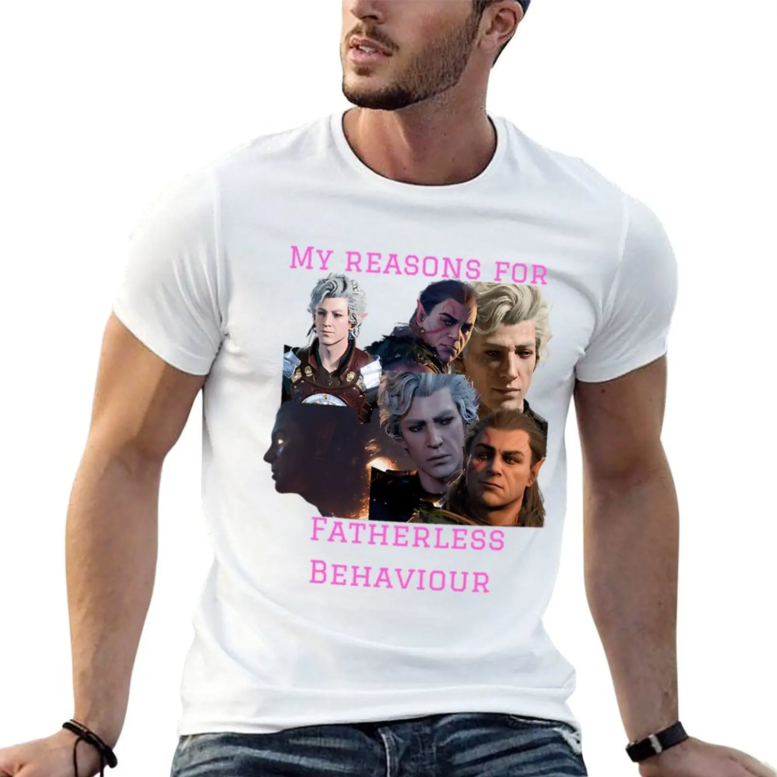 

Astarion and Halsin T-Shirt funny t shirts dark humor graphic t shirts for man T-Shirt