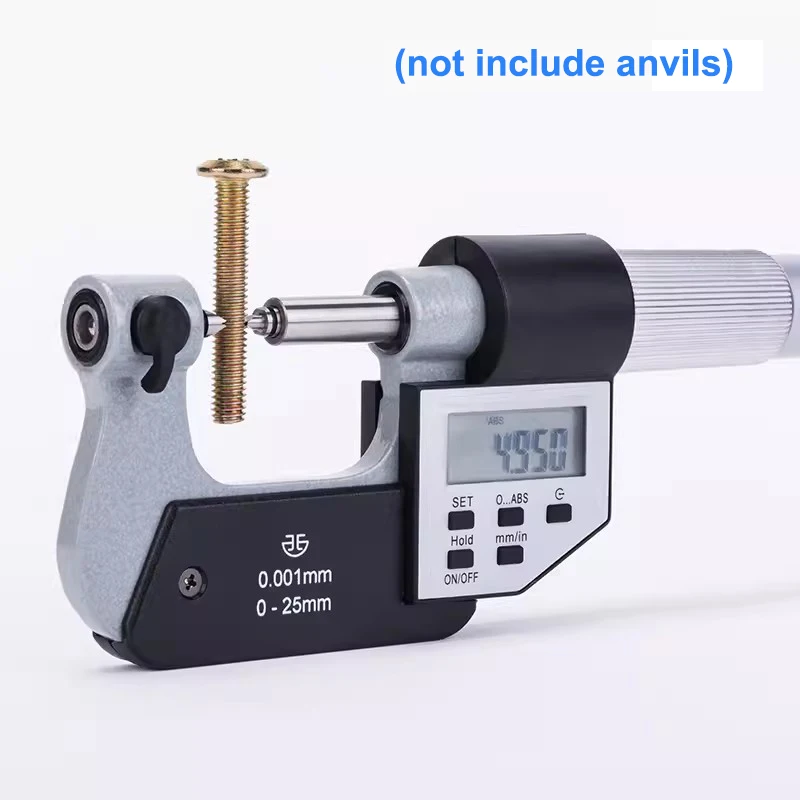 0-25mm 25-50mm Digital Screw Thread Micrometers with double measuring forces