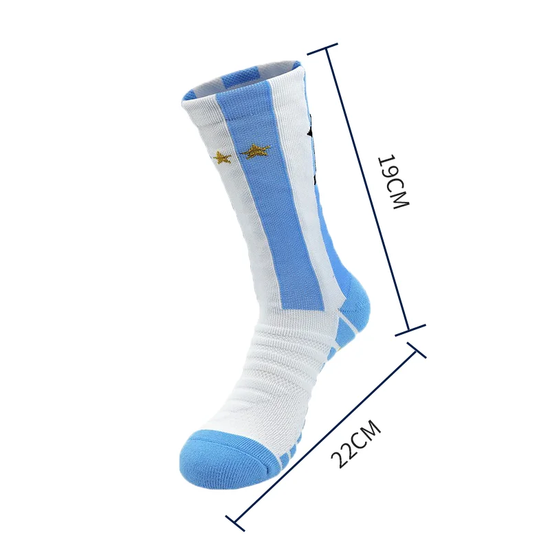 High Quality Football Soccer training Socks Number 7 9 10 11 Sports Messi Socks Blister Free Thick Cushion Socks