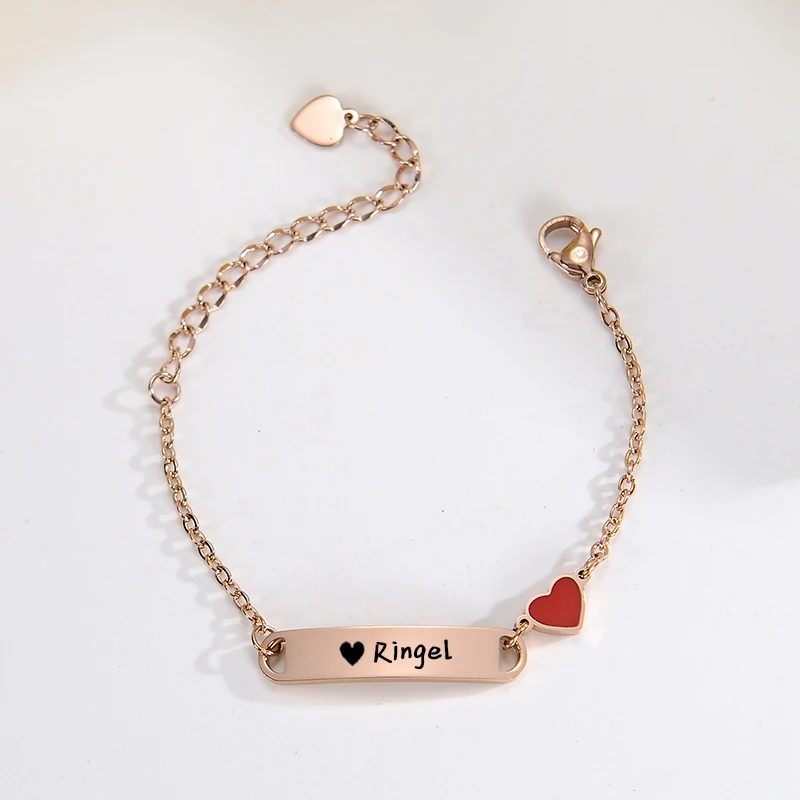 Personalisiertes Baby-Namensarmband 14K Vergoldet Individuelles ID-Armband für Mädchen Jungen Maßgefertigtes Textarmband Neugeborenen-Geschenk – Detail 10