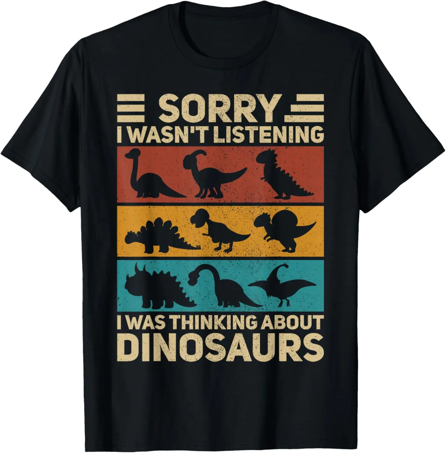Funny Vintage Dinosaur Outfit Types Of Dinosaurs T-Shirt 100% Cotton Trendy Y2K Short-Sleeve Tee-Soft, Quick-Drying,