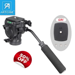 ARTCISE TP50 Video Damping Fluid Head with Detachable Handle and 1/4