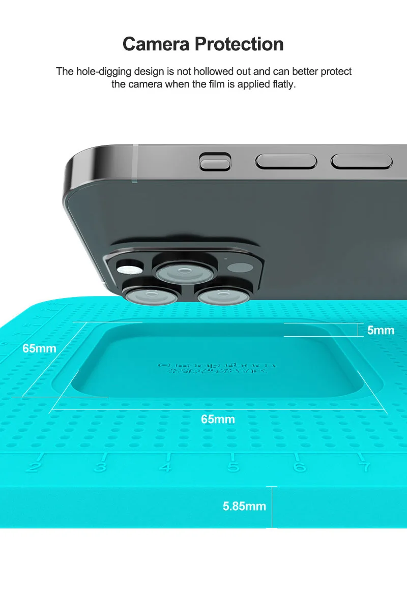 Anti-Rutsch-Silikon-Reparaturpad für Handy-Folie RELIFE RL-004DM Mini Keine Verformung Kameraschutz LCD-Bildschirm Filmmatte – Detail 5