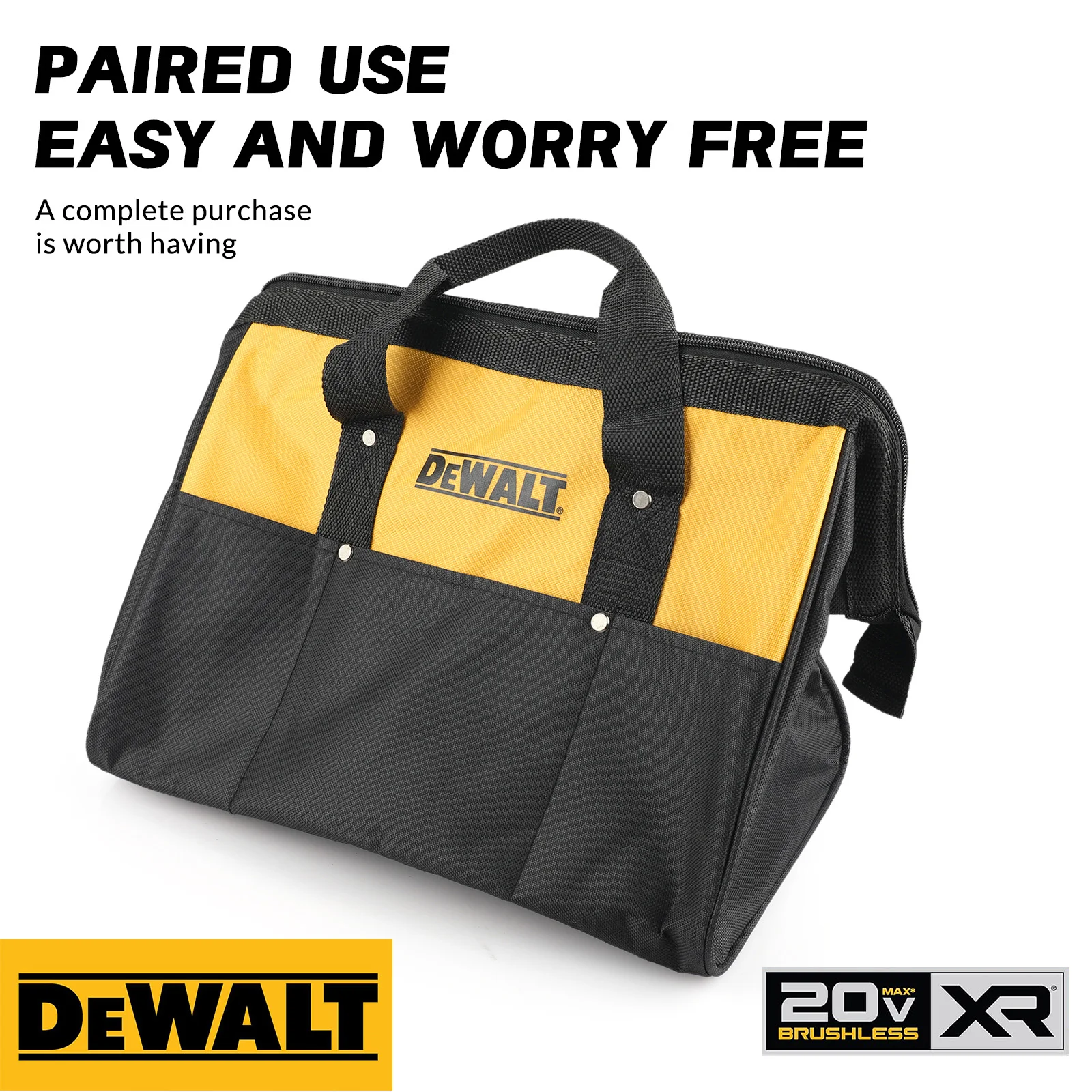 

Ручная функциональная холщовая сумка Dewalt, ручная дрель, ударная отвертка, оборудование для хранения инструментов, ремень для хранения, жилет, рюкзак для электрика