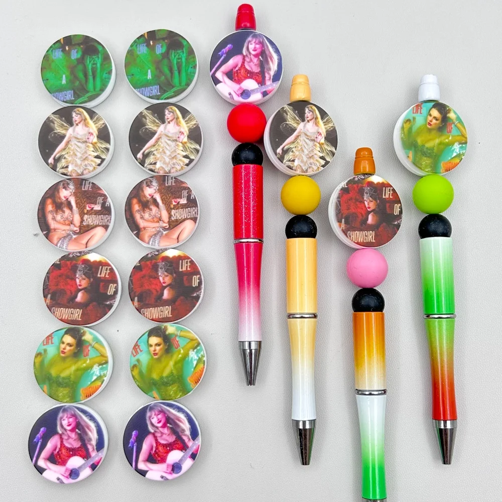 

10 шт., силиконовые бусины «Спевец Тейлор», цепочка для сосков, ручка из бисера, ювелирные аксессуары, фокусные бусины, пищевая силиконовая игрушка