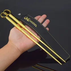 29cm Thorn Princess Yor Forger Golden Stiletto-type Weapons Spy x Family Anime Cosplay Replica Metal Model Home Ornament Toy Boy