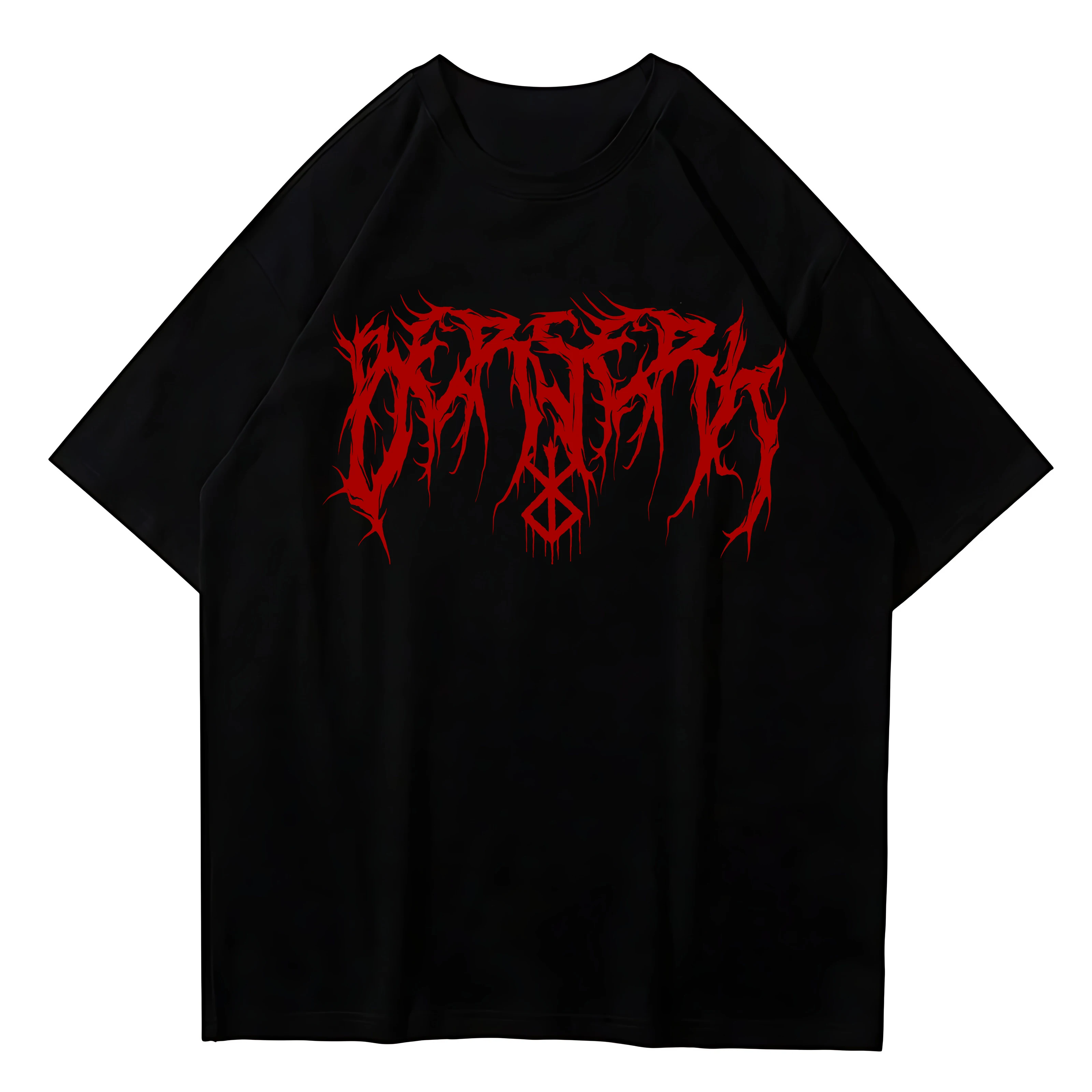 Japanese Anime Harajuku Berserk Guts Eyes Print Funny T Shirt Graphic T-shirt Manga Streetwear Tshirt Hip Hop Tee Unisex