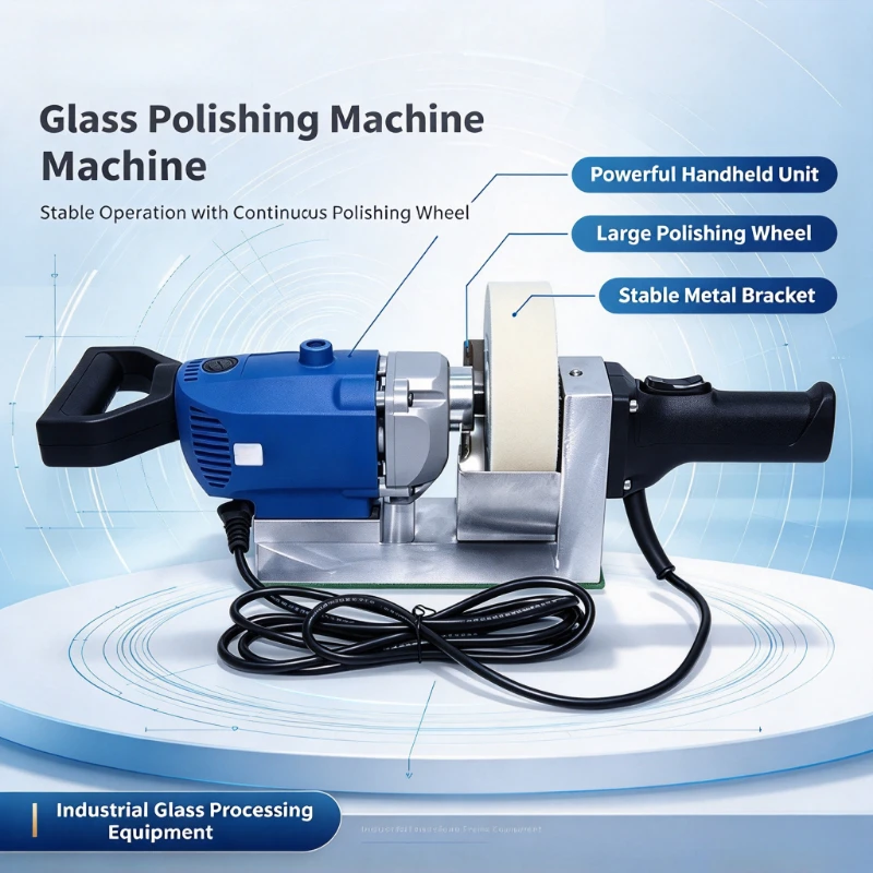 Glass Surface Scratch Repair Machine J1Z-FF03-13B Tempered Door and Window Glass Polishing Machine Wool Wheel