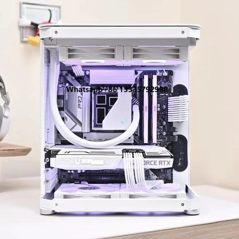 High-end Panoramic Mini Gaming Desktop PC 9800X3D 9700X 9600X RTX5060Ti RTX5060 RAM 32GB Win11 DLSS