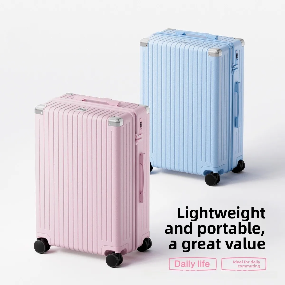 large-capacity-multi-functional-suitcase-retro-rock-casual-hip-hop-classic-trendy-sports-outdoor-business-lightweight-luggage