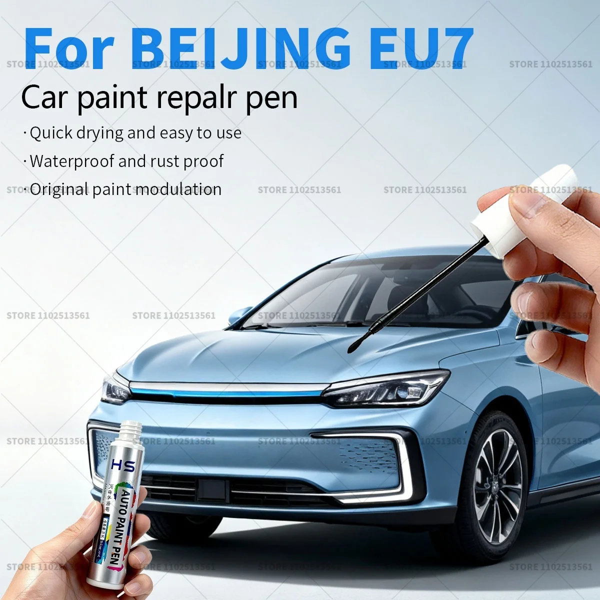 لبيجينغ EU7 قلم إصلاح طلاء السيارات اللمس حتى مزيل الخدوش لتقوم بها بنفسك اكسسوارات السيارات أسود أرجواني لؤلؤي أبيض #1