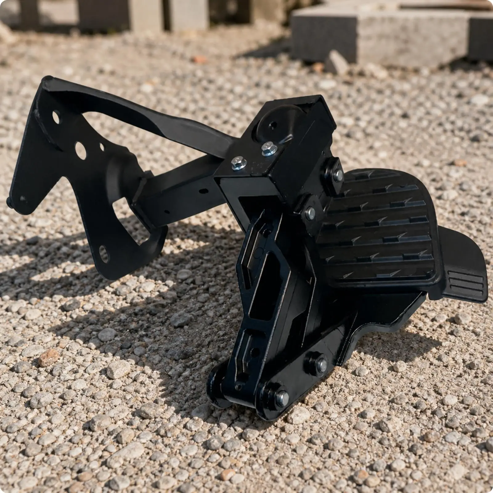 Heavy Duty Folding Truck Step for 1500 DT Pickup Rear Bed Access Black Plastic with Secure Mounting Bracket Traction